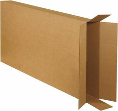 Made in USA - 6" Wide x 28" Long x 52" High Rectangle Corrugated Shipping Box - 1 Wall, Kraft (Color), 65 Lb Capacity - Apex Tool & Supply