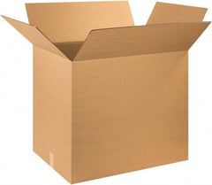 Made in USA - 20" Wide x 28" Long x 25" High Rectangle Corrugated Shipping Box - 1 Wall, Kraft (Color), 65 Lb Capacity - Apex Tool & Supply