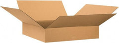 Made in USA - 28" Wide x 28" Long x 6" High Rectangle Corrugated Shipping Box - 1 Wall, Kraft (Color), 65 Lb Capacity - Apex Tool & Supply