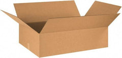 Made in USA - 17" Wide x 29" Long x 7" High Rectangle Corrugated Shipping Box - 1 Wall, Kraft (Color), 65 Lb Capacity - Apex Tool & Supply
