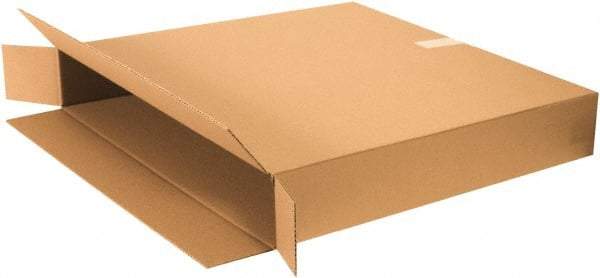 Made in USA - 8" Wide x 38" Long x 26" High Rectangle Moving Boxes - 1 Wall, Kraft (Color), 100 Lb Capacity - Apex Tool & Supply