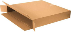 Made in USA - 8" Wide x 38" Long x 26" High Rectangle Moving Boxes - 1 Wall, Kraft (Color), 100 Lb Capacity - Apex Tool & Supply