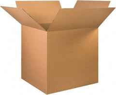 Made in USA - 36" Wide x 36" Long x 36" High Square Heavy Duty Corrugated Box - 2 Walls, Kraft (Color), 100 Lb Capacity - Apex Tool & Supply