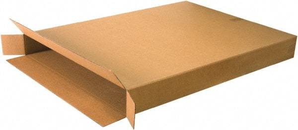 Made in USA - 5" Wide x 36" Long x 48" High Rectangle Corrugated Shipping Box - 1 Wall, Kraft (Color), 95 Lb Capacity - Apex Tool & Supply