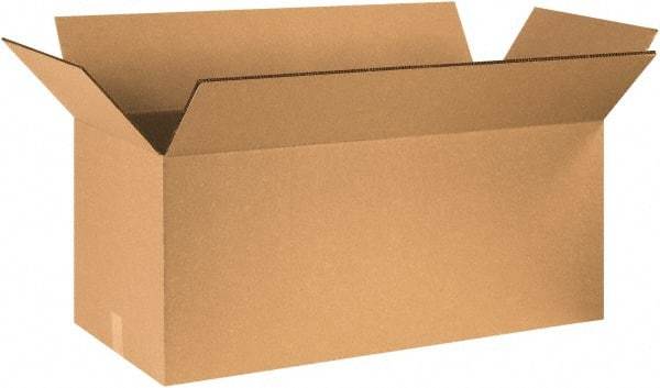 Made in USA - 16" Wide x 36" Long x 16" High Rectangle Heavy Duty Corrugated Box - 2 Walls, Kraft (Color), 100 Lb Capacity - Apex Tool & Supply