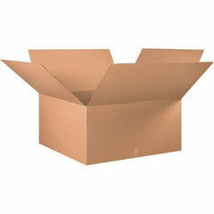Made in USA - 36" Wide x 36" Long x 18" High Rectangle Corrugated Shipping Box - 1 Wall, Kraft (Color), 65 Lb Capacity - Apex Tool & Supply