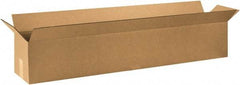 Made in USA - 10" Wide x 48" Long x 10" High Rectangle Corrugated Shipping Box - 1 Wall, Kraft (Color), 65 Lb Capacity - Apex Tool & Supply