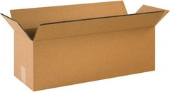 Made in USA - 16" Wide x 48" Long x 16" High Rectangle Heavy Duty Corrugated Box - 2 Walls, Kraft (Color), 100 Lb Capacity - Apex Tool & Supply