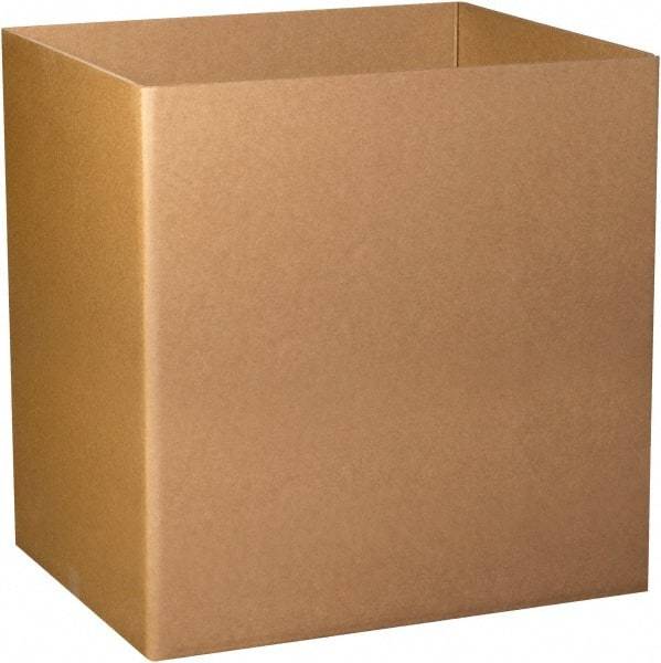 Made in USA - 40" Wide x 48" Long x 24" High Rectangle Heavy Duty Corrugated Box - 3 Walls, Kraft (Color), 280 Lb Capacity - Apex Tool & Supply