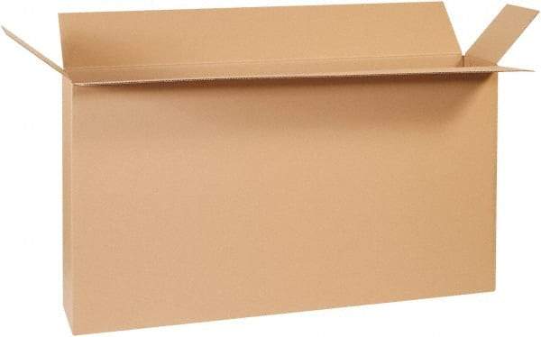 Made in USA - 8" Wide x 54" Long x 28" High Rectangle Corrugated Shipping Box - 1 Wall, Kraft (Color), 95 Lb Capacity - Apex Tool & Supply