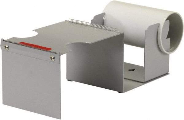 Import - 4" Wide, Single Roll, Manual Table/Desk Tape Dispenser - Metal, Unlimited Dispensed Tape Length - Apex Tool & Supply