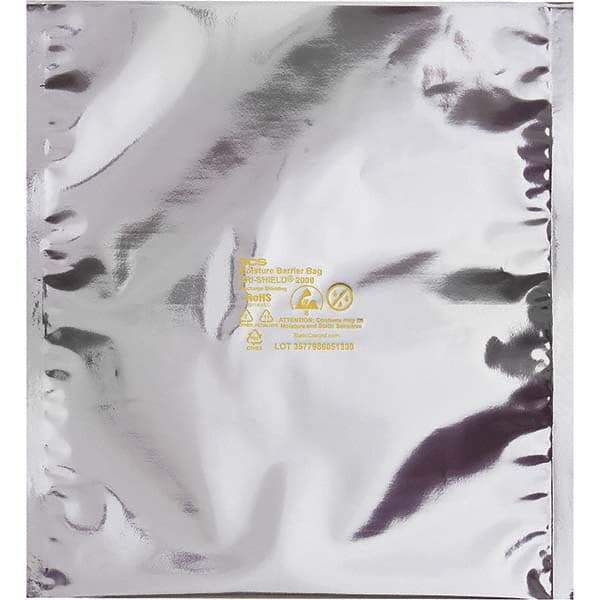 Made in USA - 15 x 18", 3.6 mil Moisture Barrier Bag - Silver - Apex Tool & Supply