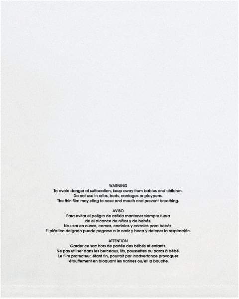 Value Collection - 14 x 20", 1 mil Flat Suffocation Warning Polybags - Clear - Apex Tool & Supply