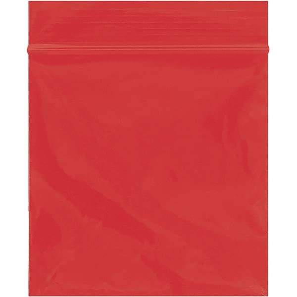 Value Collection - 3 x 3", 2 mil Reclosable Polybags - Red - Apex Tool & Supply