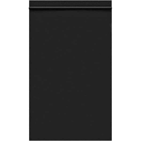 Value Collection - 5 x 8", 2 mil Reclosable Polybags - Black - Apex Tool & Supply