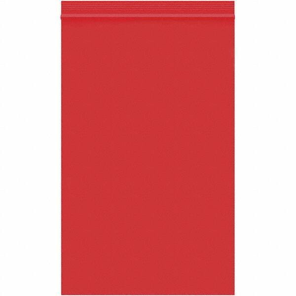 Value Collection - 5 x 8", 2 mil Reclosable Polybags - Red - Apex Tool & Supply