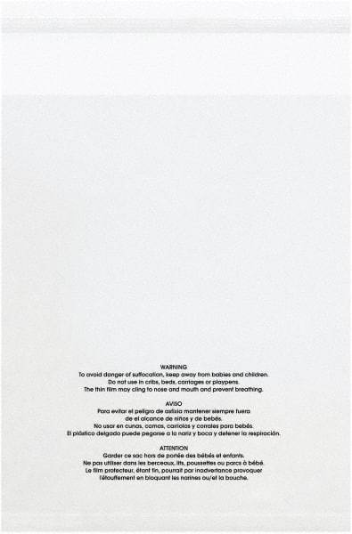 Value Collection - 14 x 20", 1.5 mil Resealable Suffocation Warning Polybags - Clear - Apex Tool & Supply