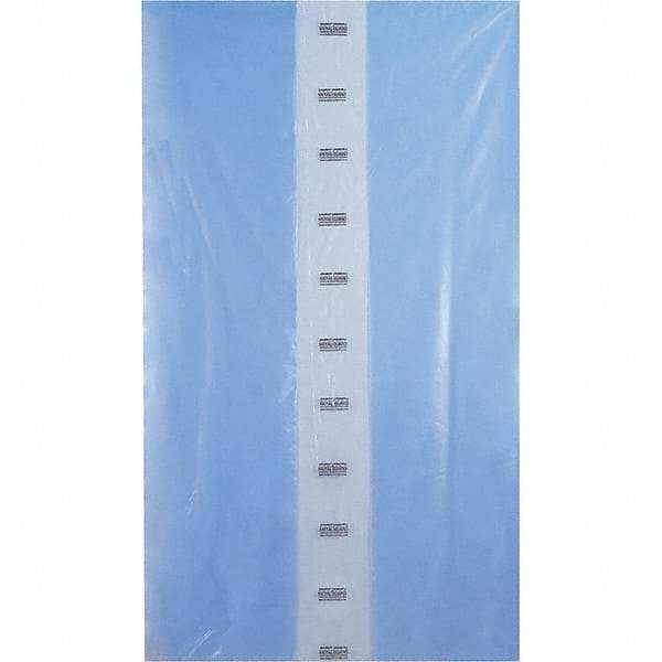 Made in USA - 54 x 96", 4 mil Gusseted Polybags - Blue - Apex Tool & Supply