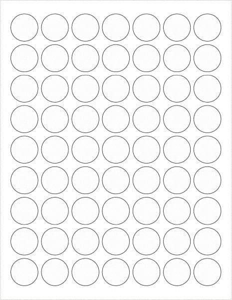 Tape Logic - 1" Long, Clear Paper Laser Label - For Laser Printers - Apex Tool & Supply
