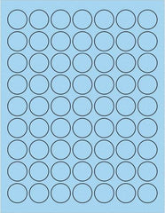 Tape Logic - 1" Long, Pastel Blue Paper Laser Label - For Laser Printers - Apex Tool & Supply