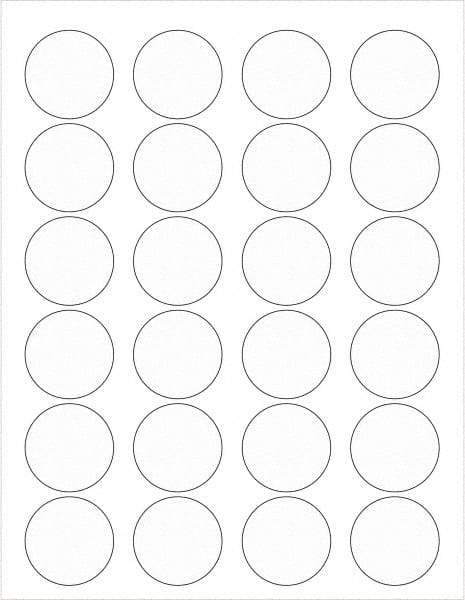 Tape Logic - 1-5/8" Long, Clear Paper Laser Label - For Laser Printers - Apex Tool & Supply