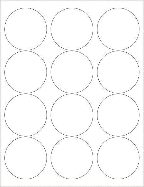 Tape Logic - 2-1/2" Long, White Paper Laser Label - For Laser Printers - Apex Tool & Supply