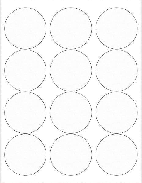 Tape Logic - 2-1/2" Long, Clear Paper Laser Label - For Laser Printers - Apex Tool & Supply