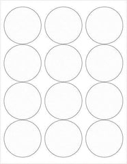 Tape Logic - 2-1/2" Long, Clear Paper Laser Label - For Laser Printers - Apex Tool & Supply