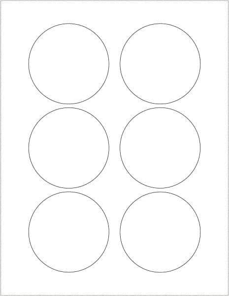 Tape Logic - 3" Long, Gloss White Paper Laser Label - For Laser Printers - Apex Tool & Supply