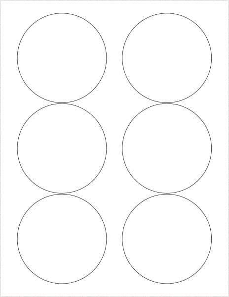 Tape Logic - 3" Long, White Paper Laser Label - For Laser Printers - Apex Tool & Supply