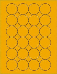 Tape Logic - 1.6" Wide x 1-21/32" Long, Fluorescent Orange Paper Laser Label - For Laser Printers - Apex Tool & Supply