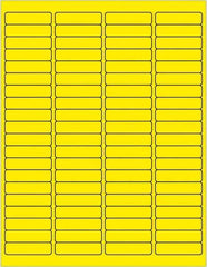 Tape Logic - 1/2" Long, Fluorescent Yellow Paper Laser Label - For Laser Printers - Apex Tool & Supply