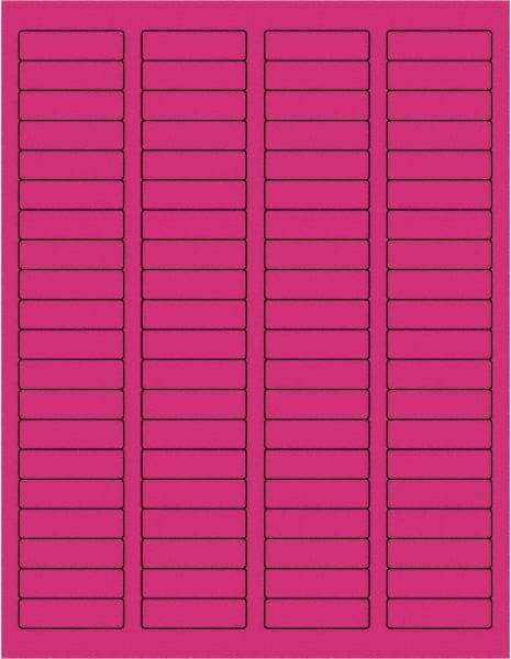 Tape Logic - 1-3/4" Long, Fluorescent Pink Paper Laser Label - For Laser Printers - Apex Tool & Supply