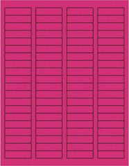 Tape Logic - 1-3/4" Long, Fluorescent Pink Paper Laser Label - For Laser Printers - Apex Tool & Supply