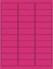 Tape Logic - 2-5/8" Long, Fluorescent Pink Paper Laser Label - For Laser Printers - Apex Tool & Supply