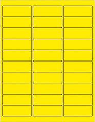 Tape Logic - 2-5/8" Long, Fluorescent Yellow Paper Laser Label - For Laser Printers - Apex Tool & Supply