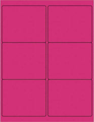 Tape Logic - 4" Long, Fluorescent Pink Paper Laser Label - For Laser Printers - Apex Tool & Supply