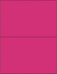 Tape Logic - 8-1/2" Long, Fluorescent Pink Paper Laser Label - For Laser Printers - Apex Tool & Supply