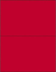 Tape Logic - 8-1/2" Long, Fluorescent Red Paper Laser Label - For Laser Printers - Apex Tool & Supply