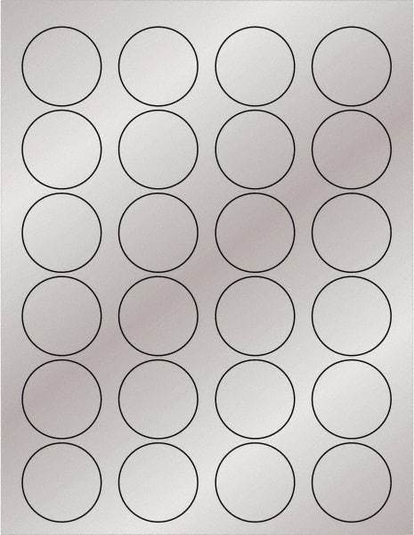 Tape Logic - 1-5/8" Long, Silver Paper Laser Label - For Laser Printers - Apex Tool & Supply