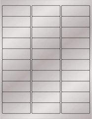 Tape Logic - 2-5/8" Long, Silver Paper Laser Label - For Laser Printers - Apex Tool & Supply