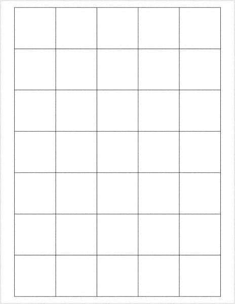 Tape Logic - 1-1/2" Long, White Paper Laser Label - For Laser Printers - Apex Tool & Supply