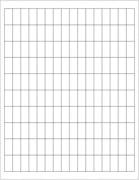 Tape Logic - 1" Long, White Paper Laser Label - For Laser Printers - Apex Tool & Supply