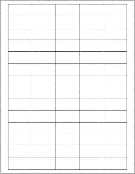 Tape Logic - 1-1/2" Long, White Paper Laser Label - For Laser Printers - Apex Tool & Supply