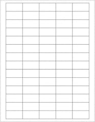 Tape Logic - 1-1/2" Long, White Paper Laser Label - For Laser Printers - Apex Tool & Supply