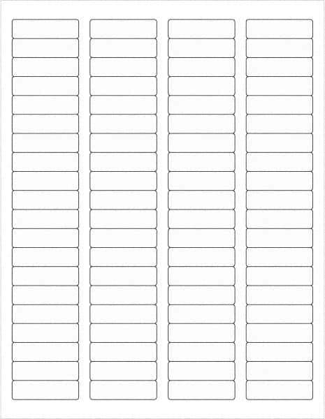 Tape Logic - 1-3/4" Long, Clear Paper Laser Label - For Laser Printers - Apex Tool & Supply