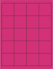 Tape Logic - 2" Long, Fluorescent Pink Paper Laser Label - For Laser Printers - Apex Tool & Supply