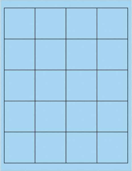 Tape Logic - 2" Long, Pastel Blue Paper Laser Label - For Laser Printers - Apex Tool & Supply