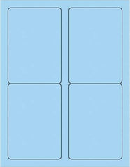 Tape Logic - 5" Long, Pastel Blue Paper Laser Label - For Laser Printers - Apex Tool & Supply