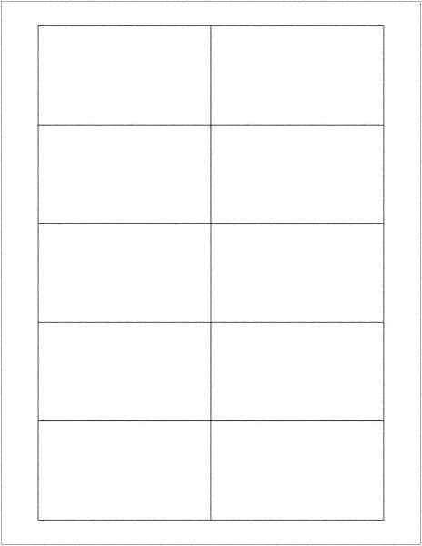 Tape Logic - 3-1/2" Long, White Paper Laser Label - For Laser Printers - Apex Tool & Supply